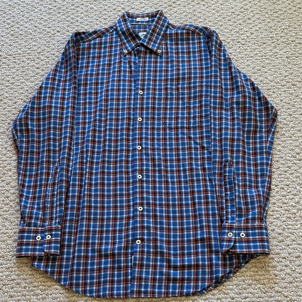 Peter Millar Men's Plaid Button Down Shirt